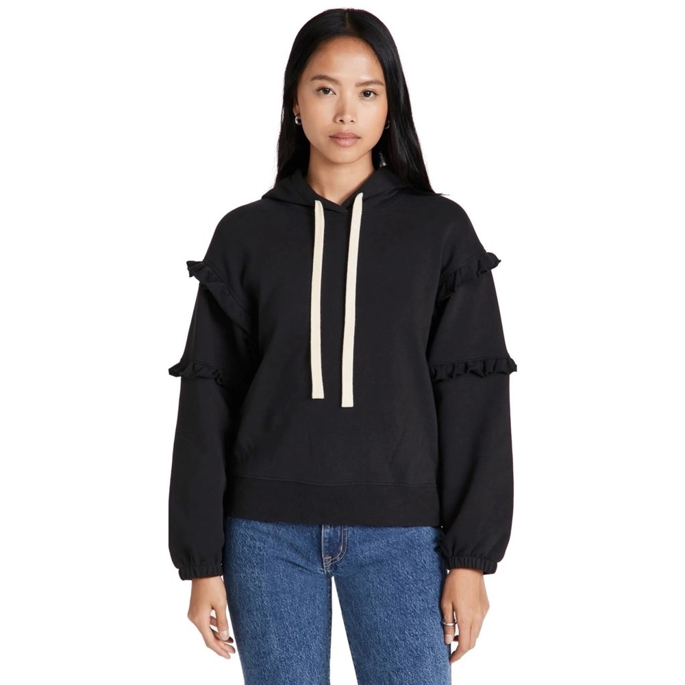 NWT Rebecca Minkoff 100% Cotton Evelyn Hoodie in Black (Women’s Size XS)